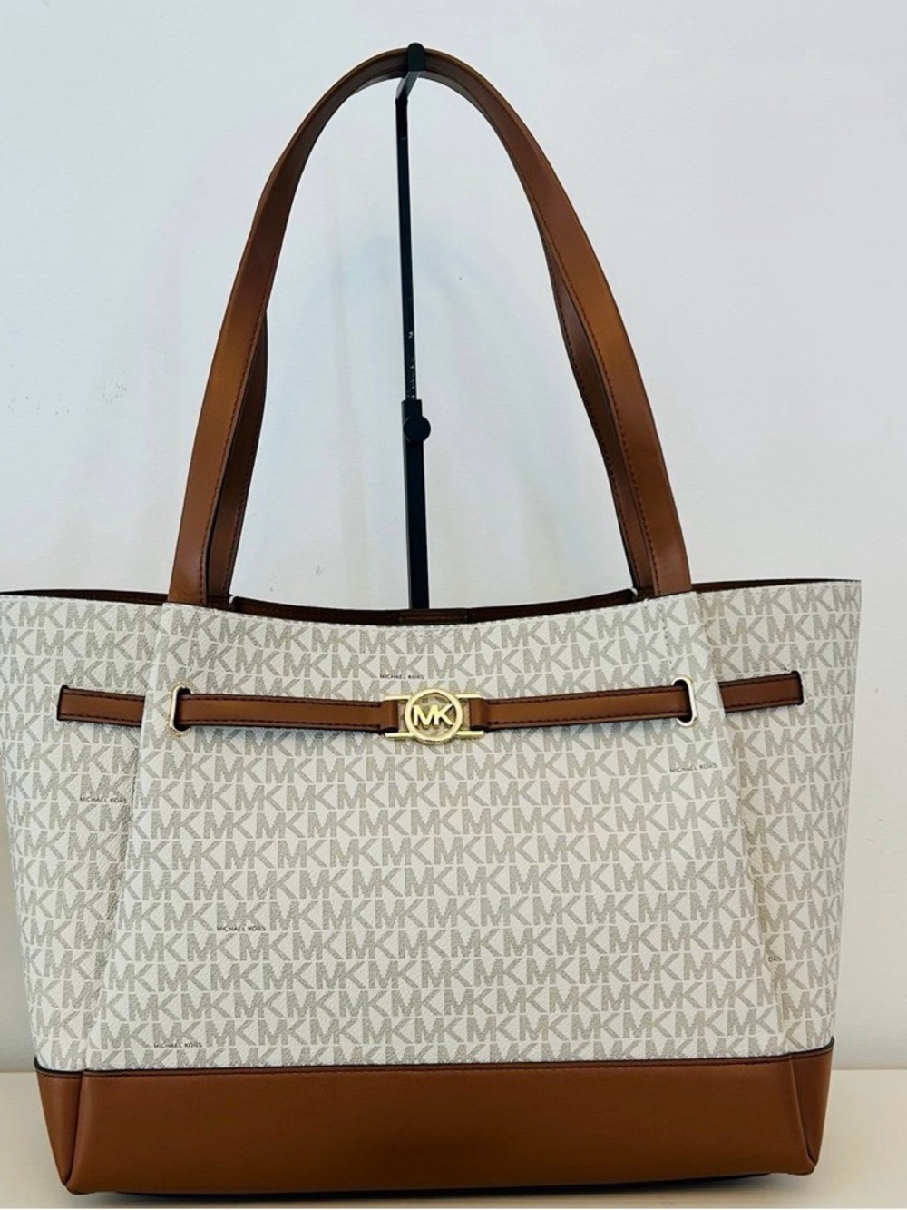 NWT Michael Kors Purse Reed Large Logo Tote Bag - Vanilla